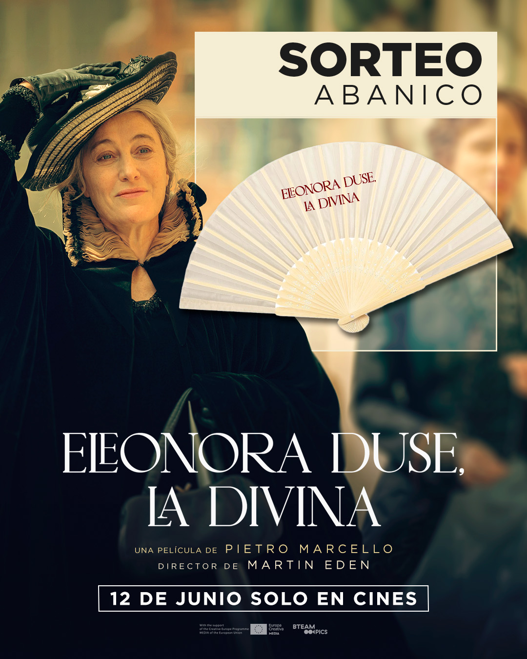 Ver detalles del evento Sorteo Club Renoir: ELEONORA DUSE, LA DIVINA abanico